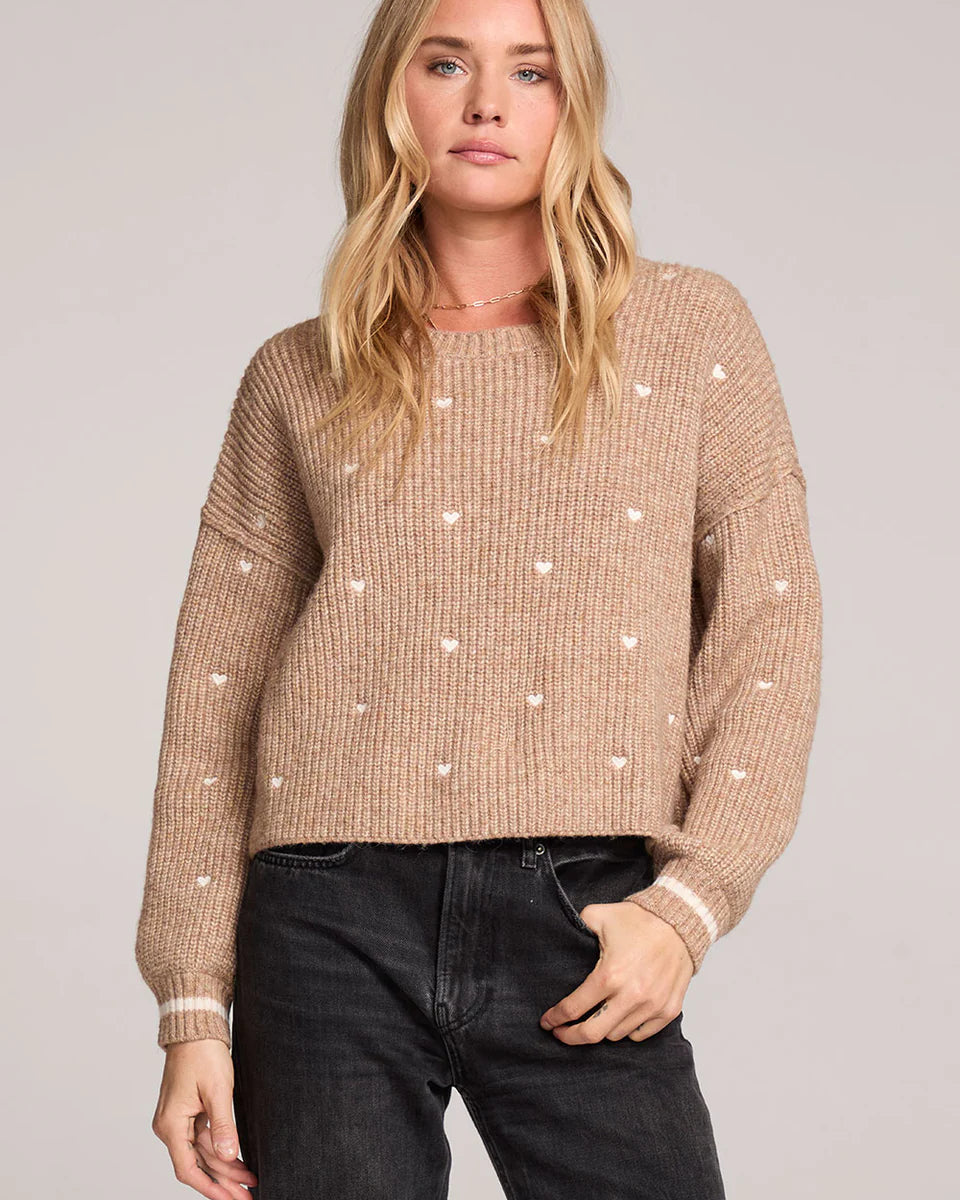 SALTWATER LUXE CHARMER SWEATER - MOCHA