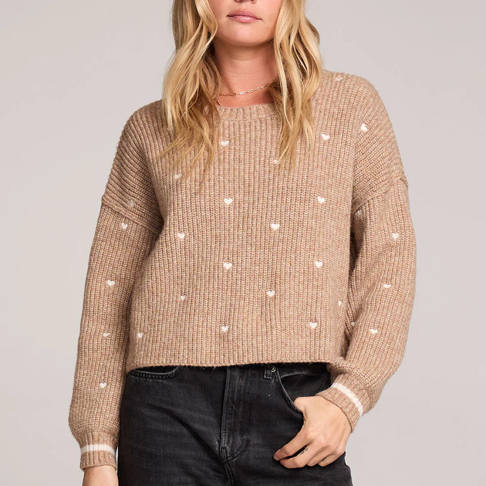 SALTWATER LUXE CHARMER SWEATER - MOCHA
