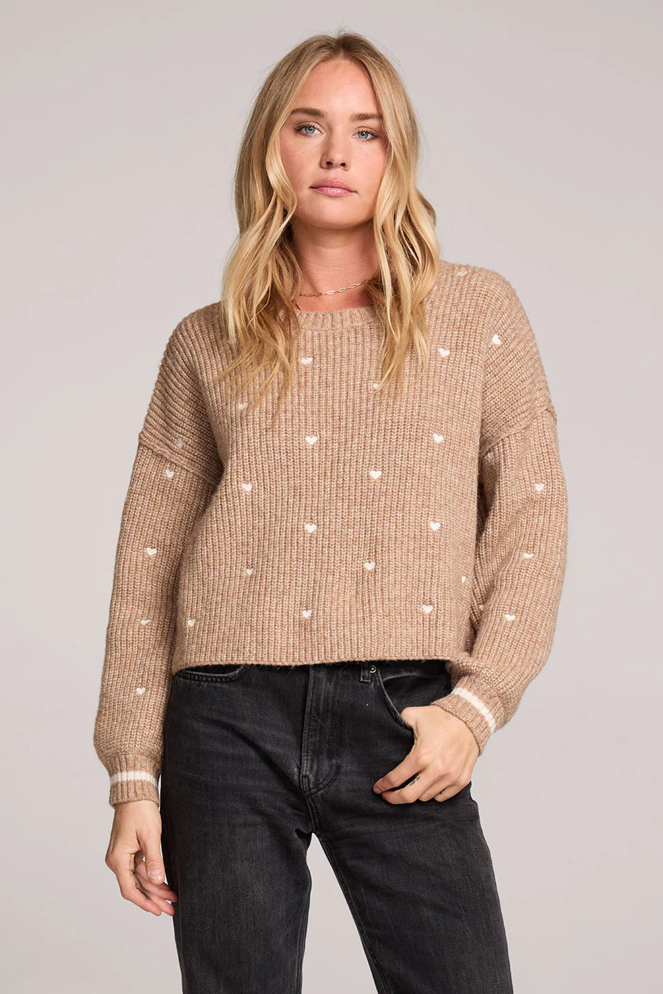SALTWATER LUXE CHARMER SWEATER - MOCHA