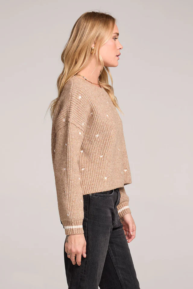 SALTWATER LUXE CHARMER SWEATER - MOCHA