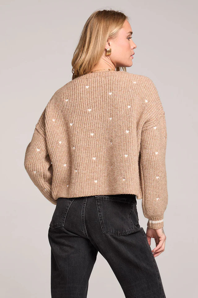 SALTWATER LUXE CHARMER SWEATER - MOCHA
