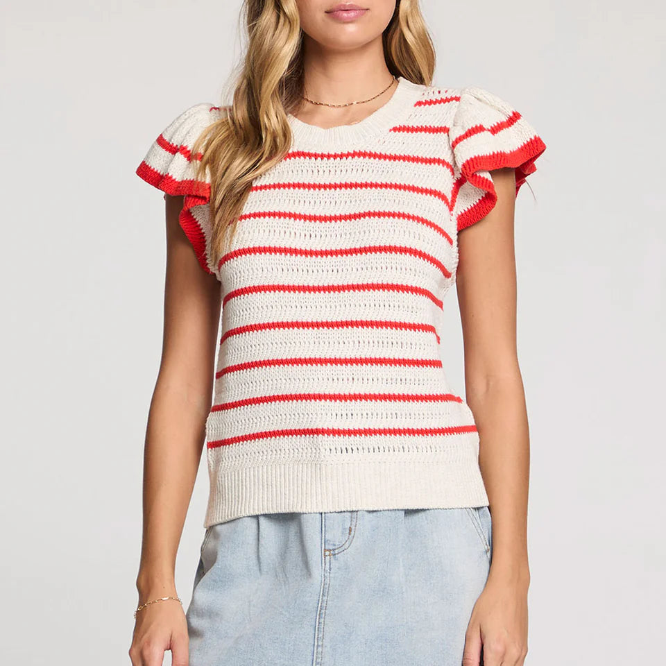 SALTWATER LUXE GRACYN TOP - RUBY