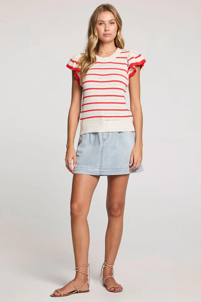 SALTWATER LUXE GRACYN TOP - RUBY