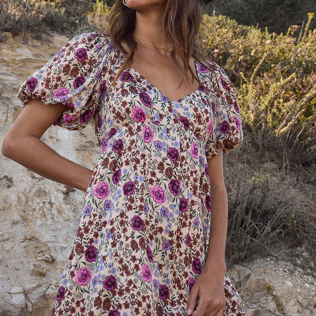 SALTWATER LUXE BREELYN MINI DRESS - MULTI