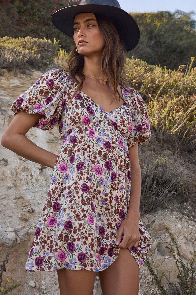 SALTWATER LUXE BREELYN MINI DRESS - MULTI