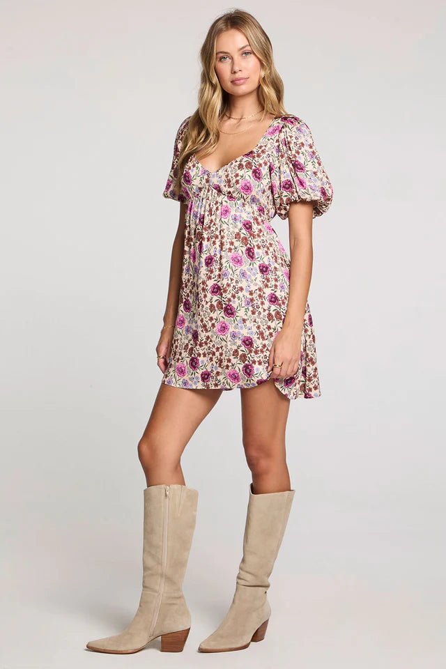 SALTWATER LUXE BREELYN MINI DRESS - MULTI