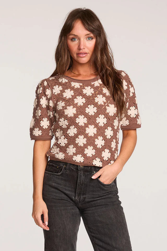 SALTWATER LUXE EMMA SWEATER - MOCHA