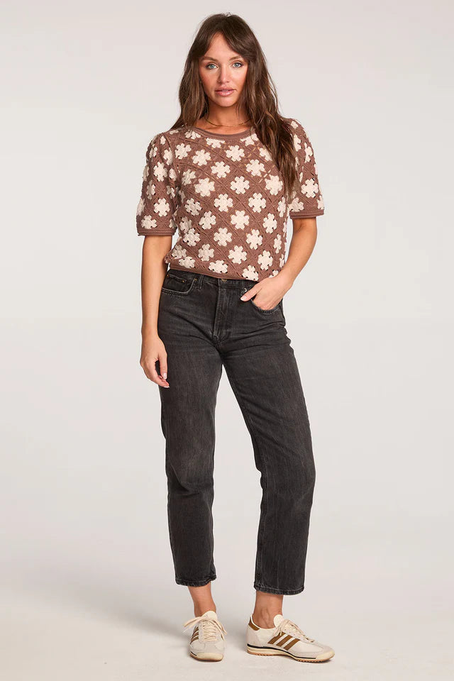 SALTWATER LUXE EMMA SWEATER - MOCHA