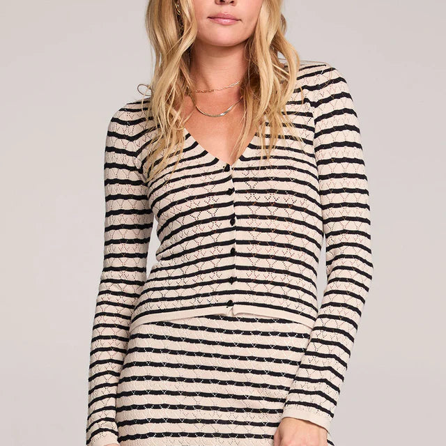 SALTWATER LUXE CARDINAL SWEATER - BLACK