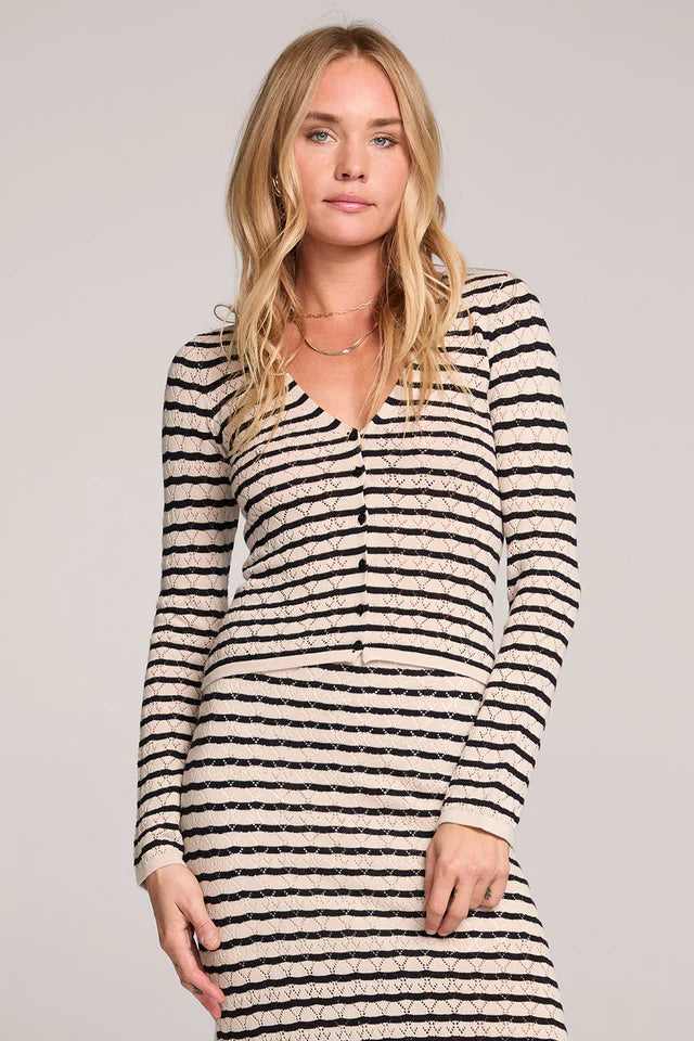 SALTWATER LUXE CARDINAL SWEATER - BLACK