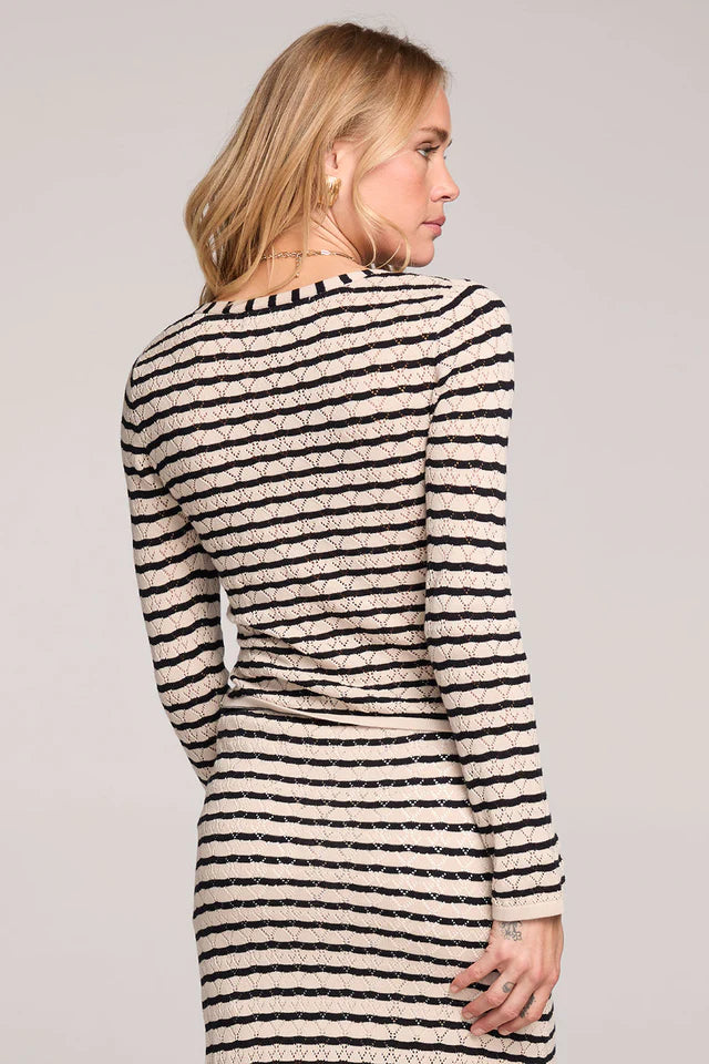 SALTWATER LUXE CARDINAL SWEATER - BLACK