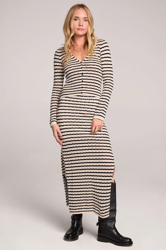 SALTWATER LUXE CARDINAL SWEATER - BLACK