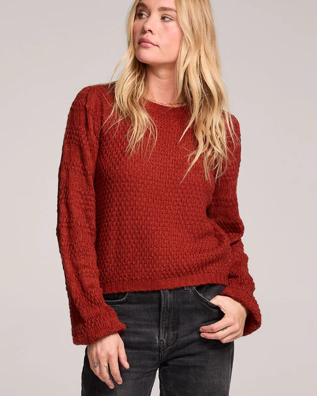 SALTWATER LUXE MARGOW SWEATER - RUSTIC