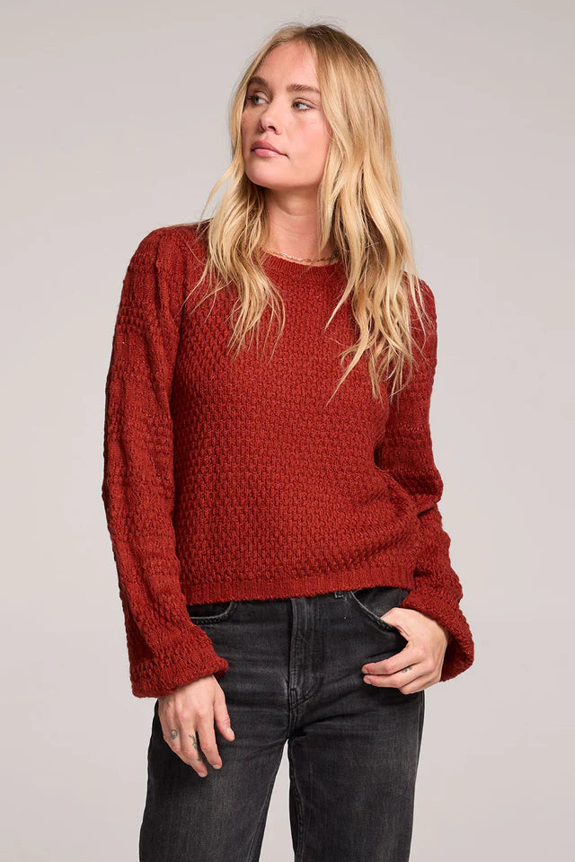 SALTWATER LUXE MARGOW SWEATER - RUSTIC