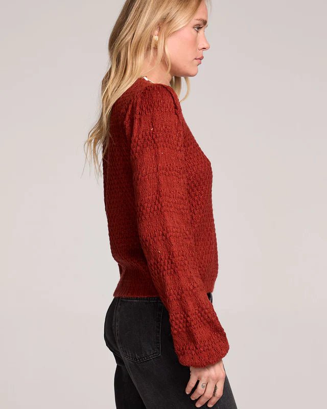 SALTWATER LUXE MARGOW SWEATER - RUSTIC