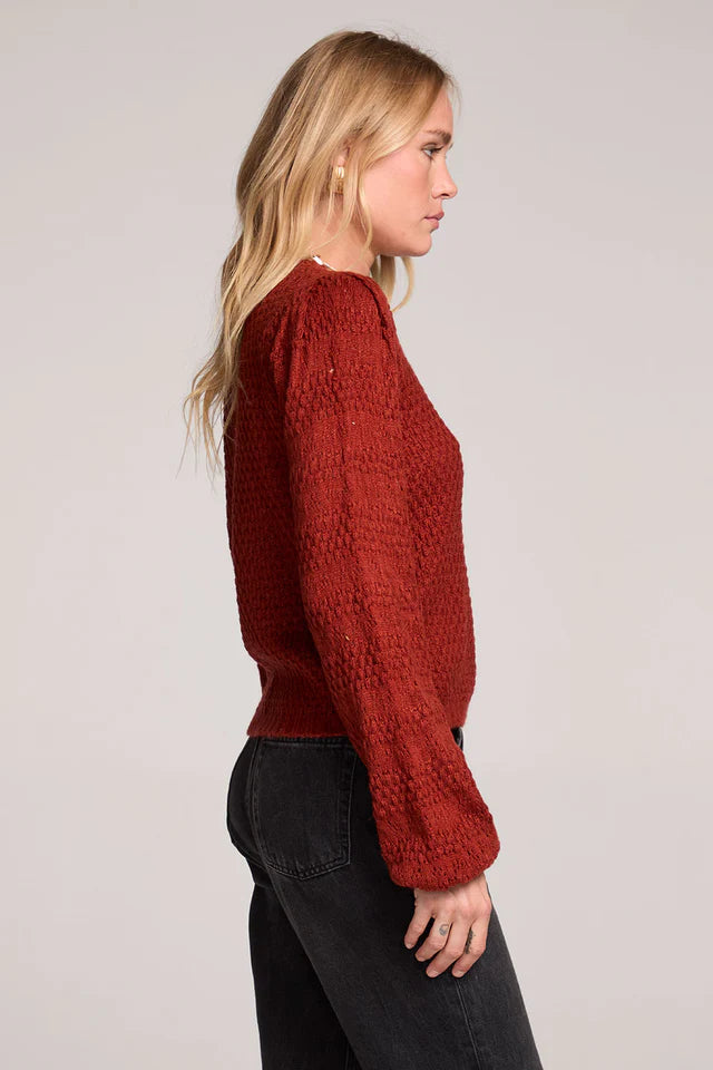 SALTWATER LUXE MARGOW SWEATER - RUSTIC