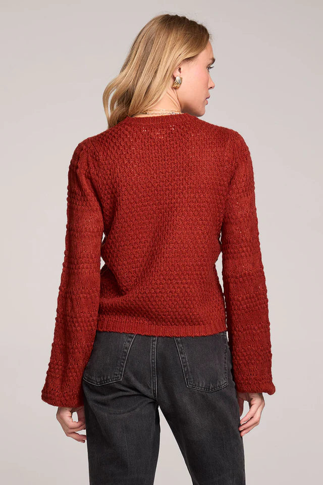 SALTWATER LUXE MARGOW SWEATER - RUSTIC