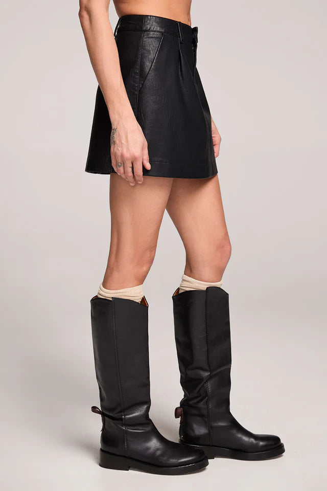 SALTWATER LUXE MORGAN SKIRT - BLACK