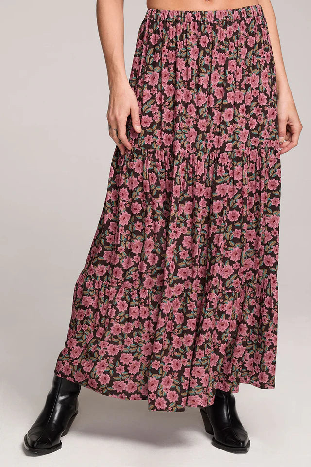 SALTWATER LUXE VERONA MIDI SKIRT - MULTI