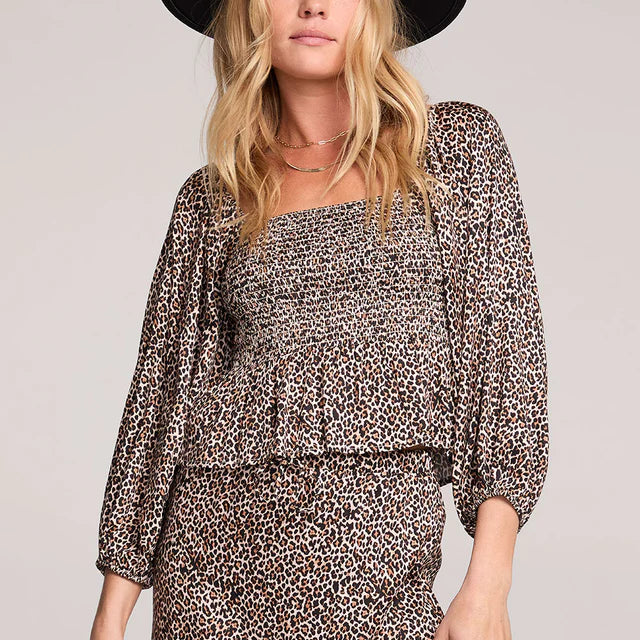 SALTWATER LUXE LELANI TOP - LEOPARD