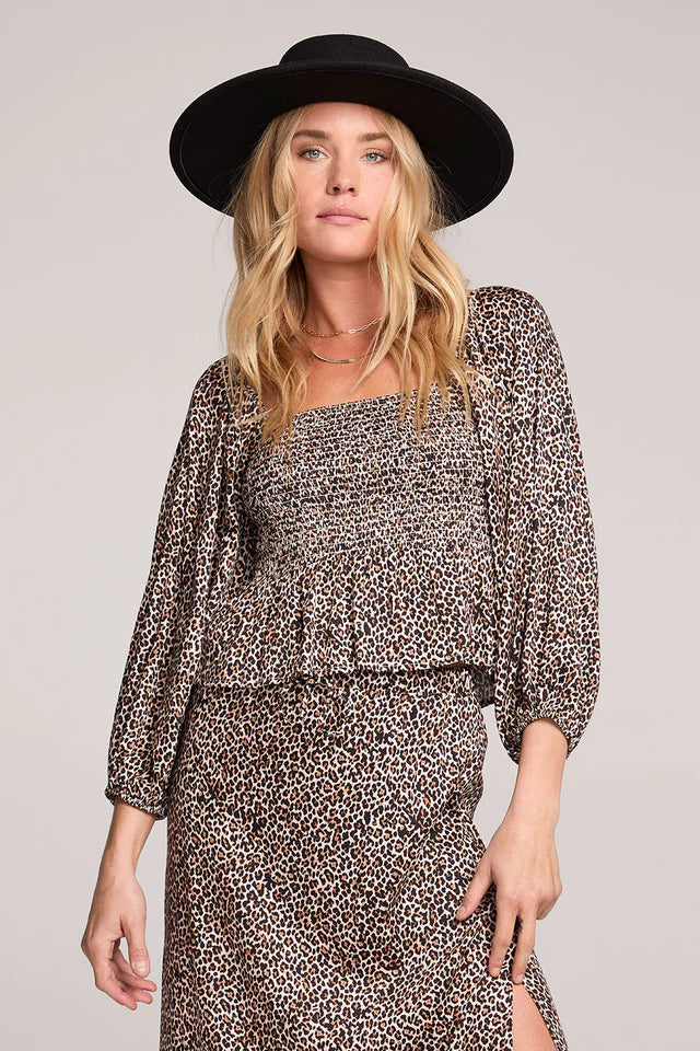 SALTWATER LUXE LELANI TOP - LEOPARD
