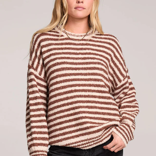 SALTWATER LUXE AUTUMN SWEATER - CHOCOLATE