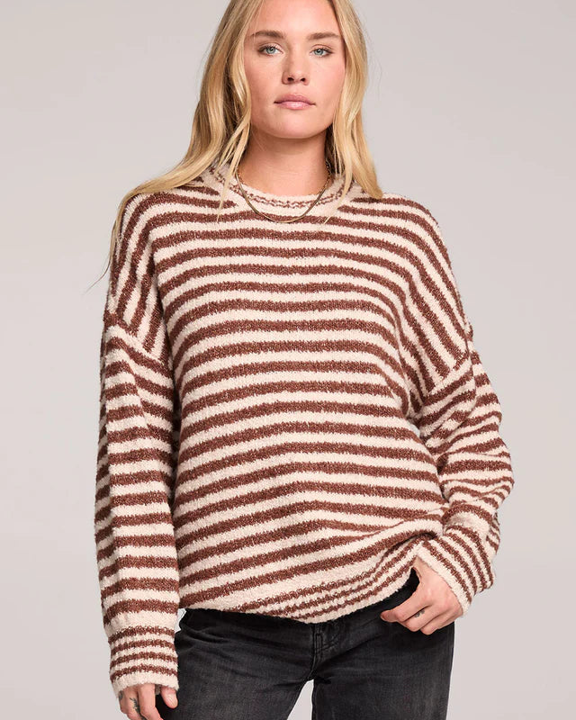 SALTWATER LUXE AUTUMN SWEATER - CHOCOLATE