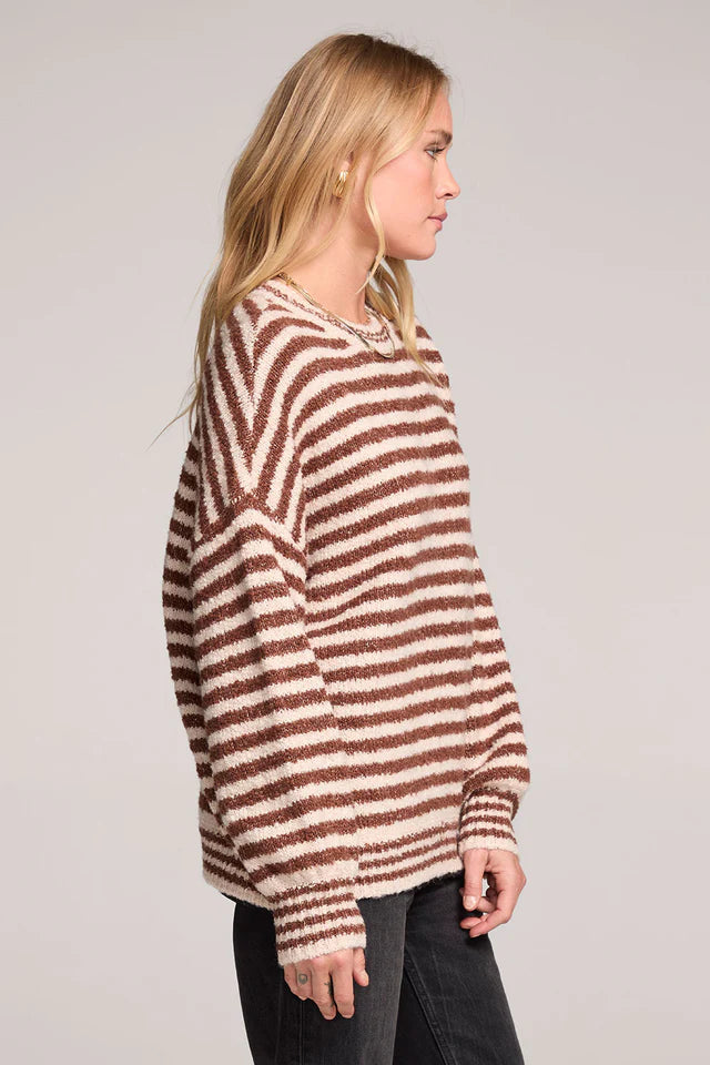 SALTWATER LUXE AUTUMN SWEATER - CHOCOLATE