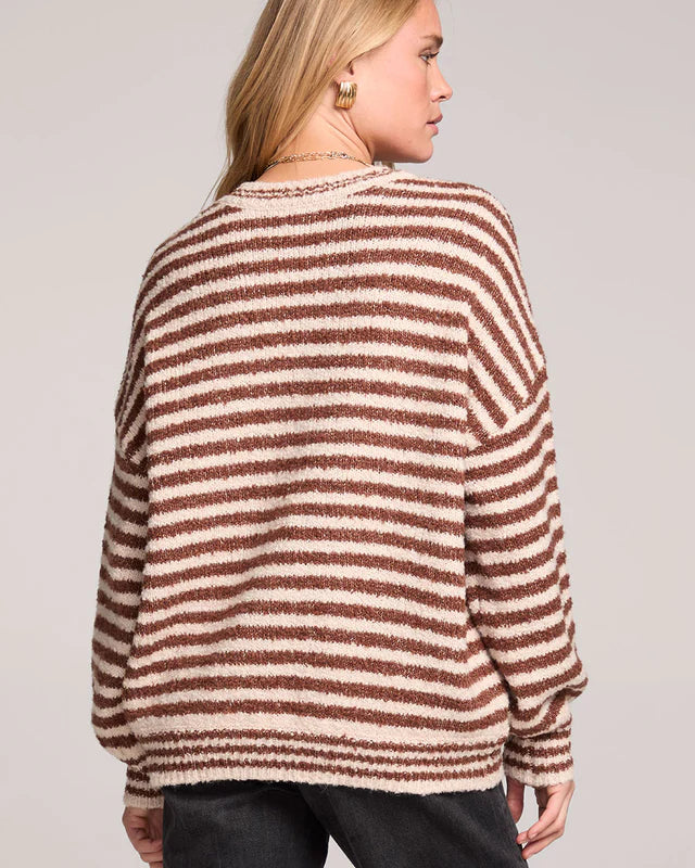 SALTWATER LUXE AUTUMN SWEATER - CHOCOLATE