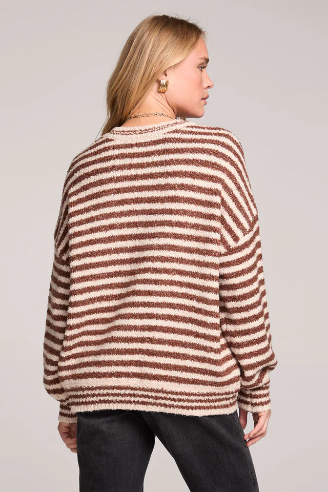 SALTWATER LUXE AUTUMN SWEATER - CHOCOLATE