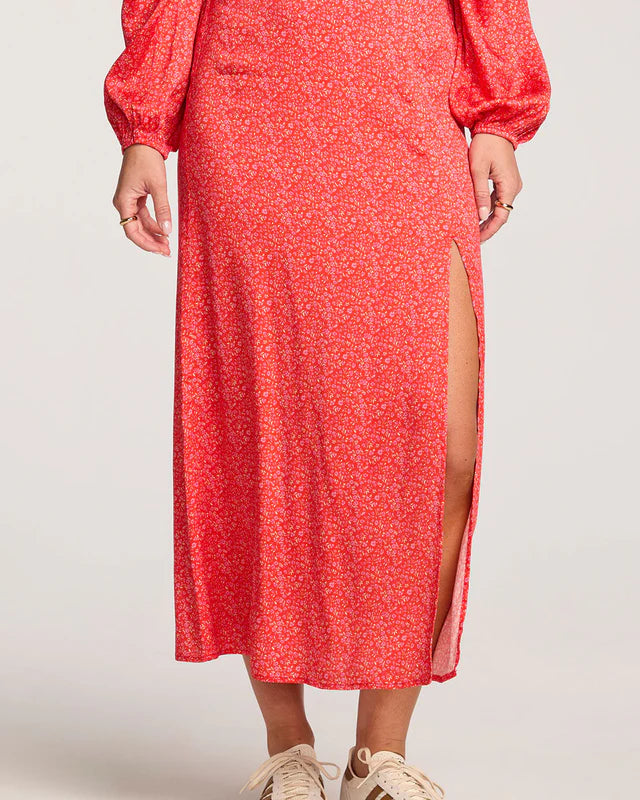 SALTWATER LUXE NARISSA SKIRT - VINTAGE RED