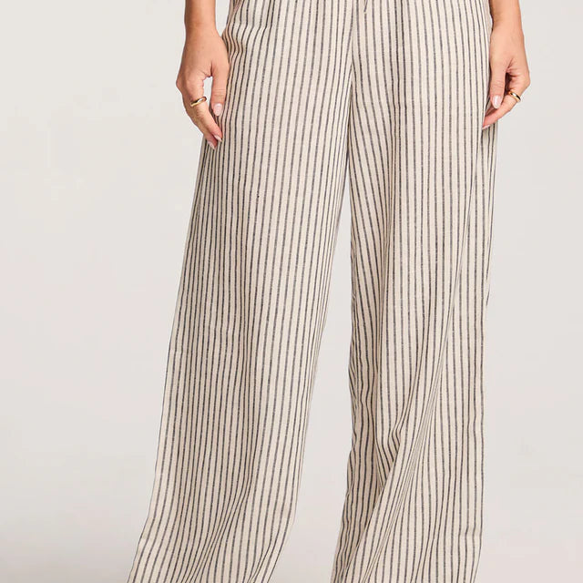 SALTWATER LUXE CLAYE PANT - BLACK WHITE