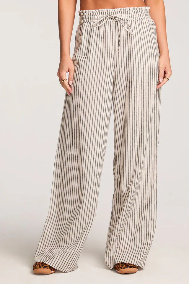 SALTWATER LUXE CLAYE PANT - BLACK WHITE