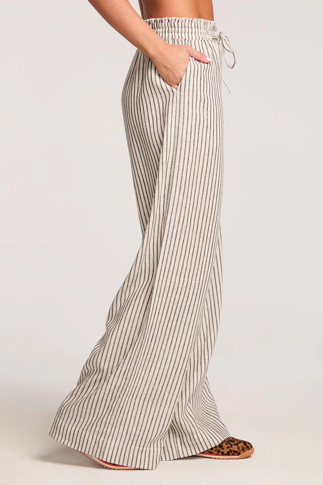 SALTWATER LUXE CLAYE PANT - BLACK WHITE