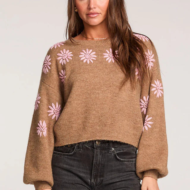 SALTWATER LUXE MIMI SWEATER - CHAI
