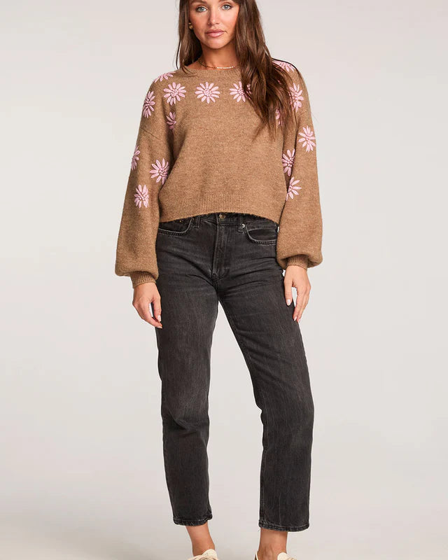 SALTWATER LUXE MIMI SWEATER - CHAI