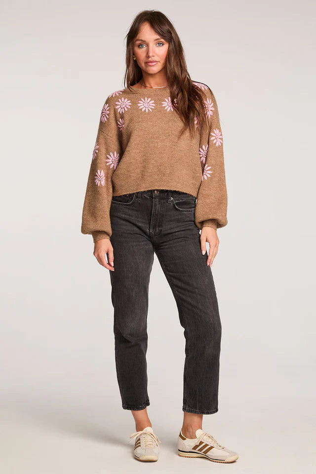 SALTWATER LUXE MIMI SWEATER - CHAI
