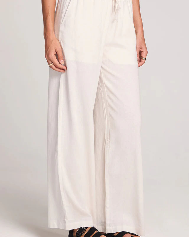 SALTWATER LUXE WOVEN PULL ON PANT - ECRU