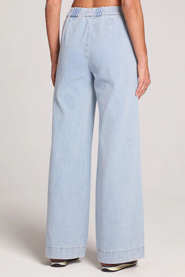 SALTWATER LUXE MONETTE DENIM PANT - SKYLINE