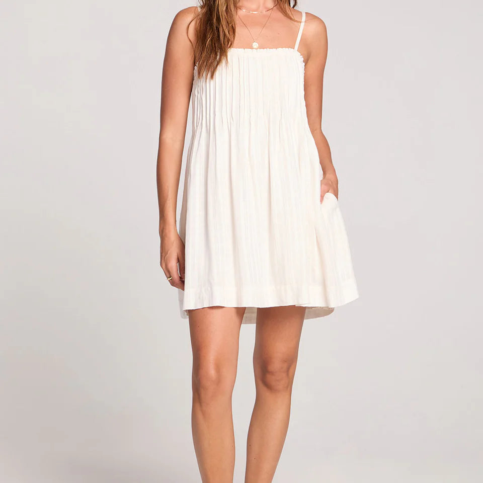 SALTWATER LUXE AUGUSTINA MINI DRESS - SALT