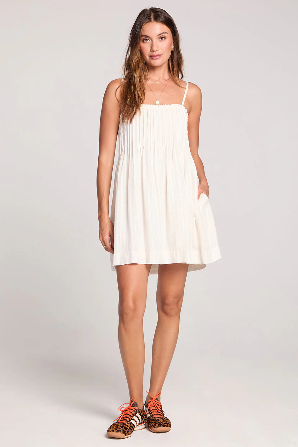 SALTWATER LUXE AUGUSTINA MINI DRESS - SALT