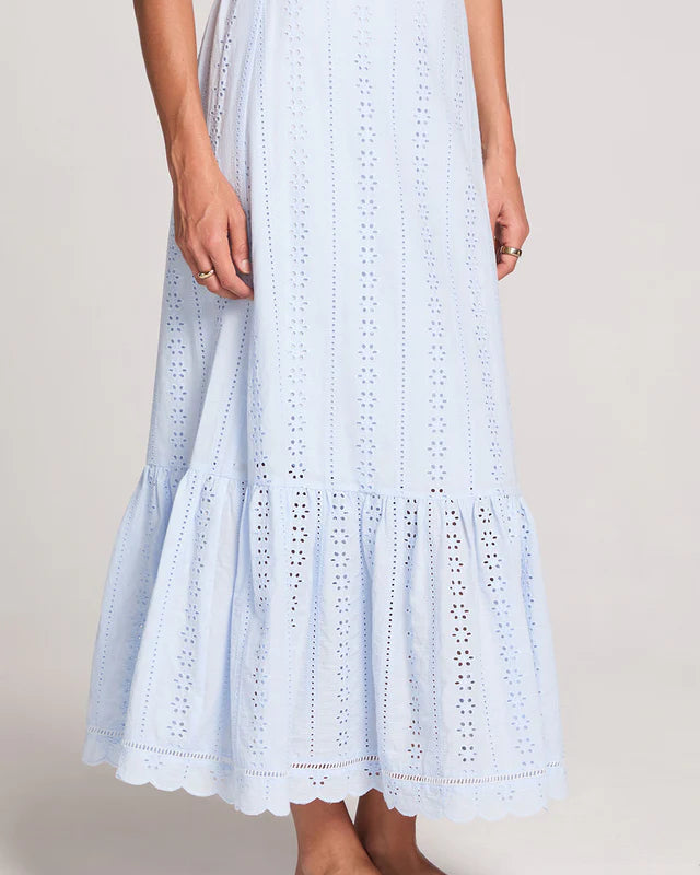 SALTWATER LUXE TATUMN MAXI SKIRT - SKY BLUE
