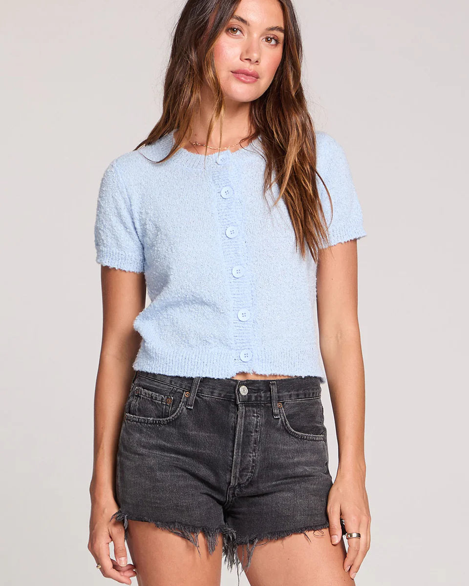 SALTWATER LUXE ROWANN SWEATER - DUSTY BLUE