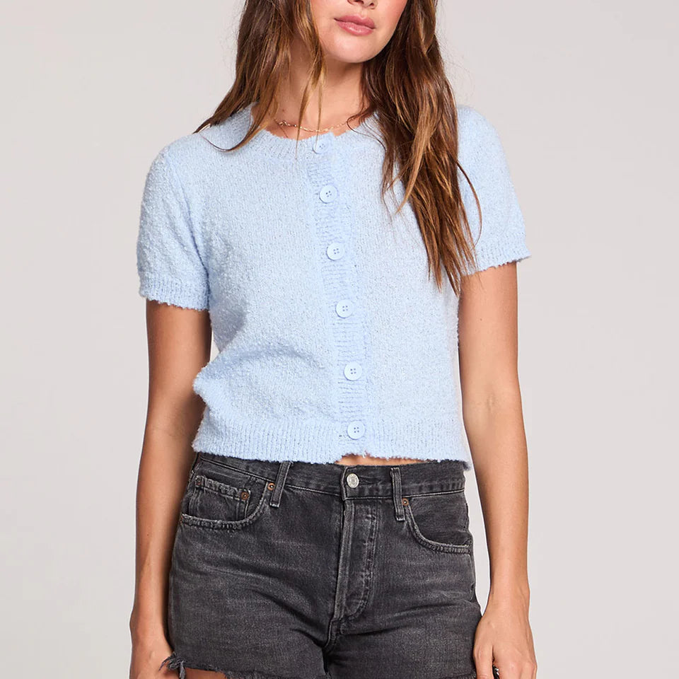 SALTWATER LUXE ROWANN SWEATER - DUSTY BLUE