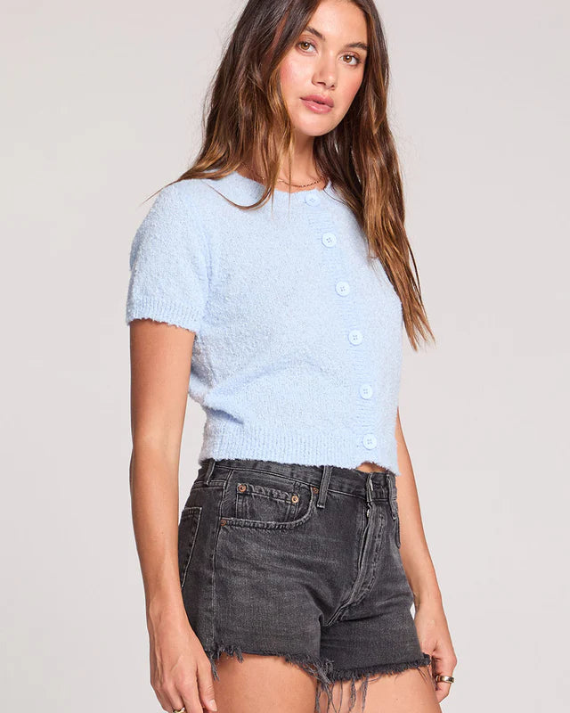 SALTWATER LUXE ROWANN SWEATER - DUSTY BLUE