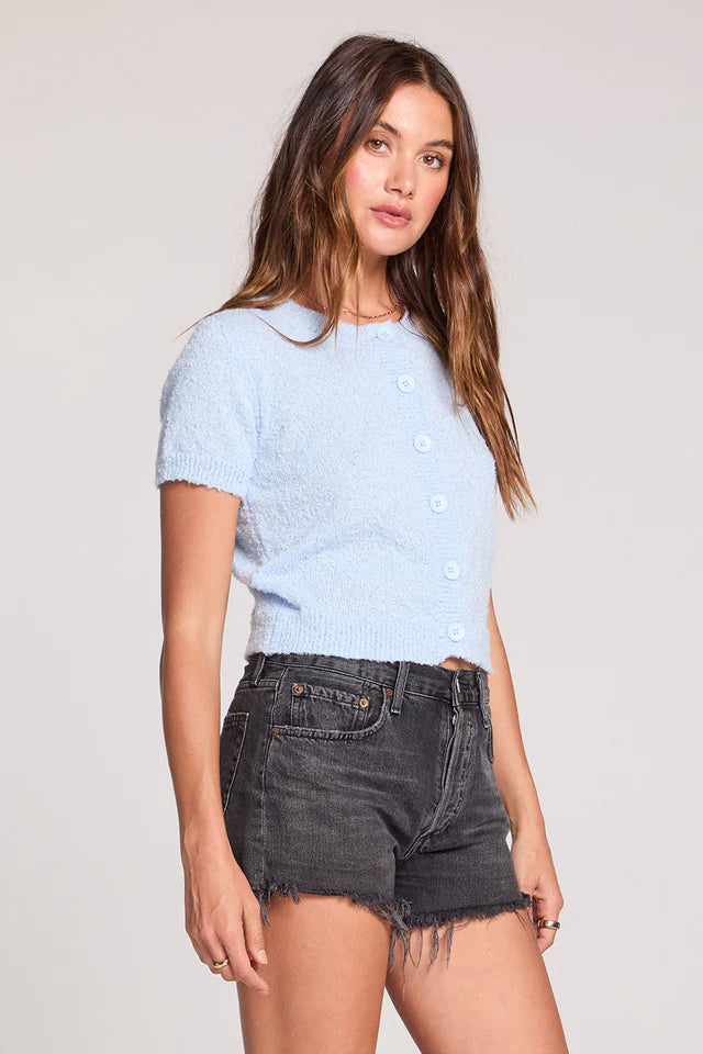 SALTWATER LUXE ROWANN SWEATER - DUSTY BLUE