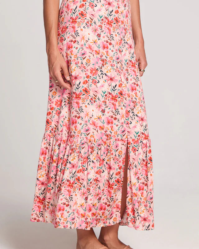 SALTWATER LUXE KANDACE MIDI SKIRT - MULTI