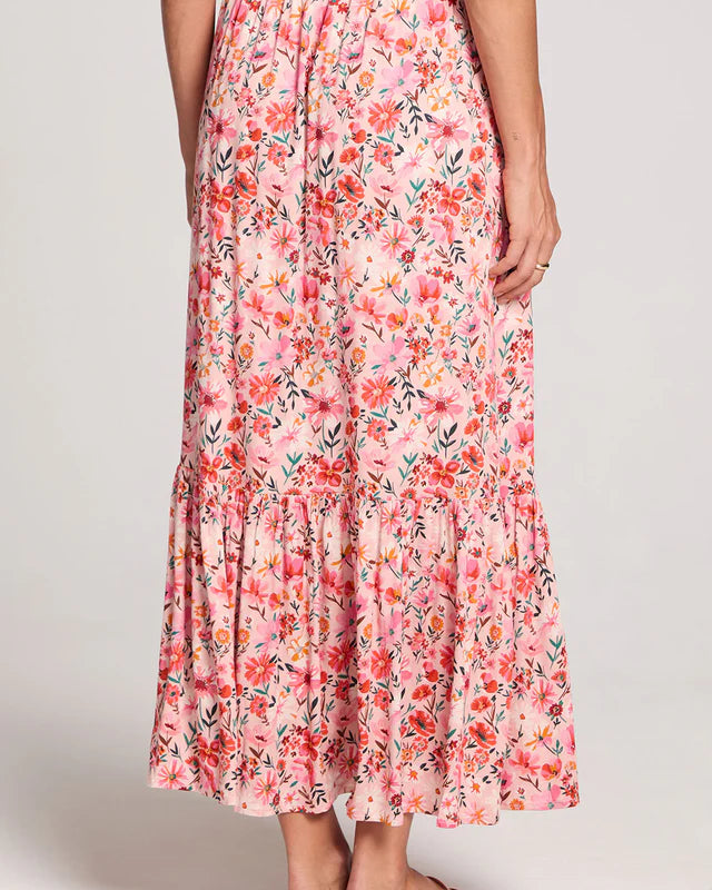 SALTWATER LUXE KANDACE MIDI SKIRT - MULTI