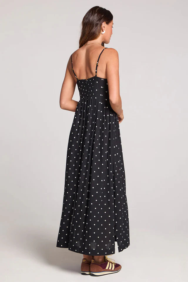 SALTWATER LUXE AROSA MIDI DRESS - BLACK