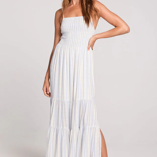 SALTWATER LUXE LEON MIDI DRESS - CLOUD BLUE
